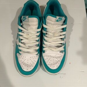 Nike Aqua and White Sneakers